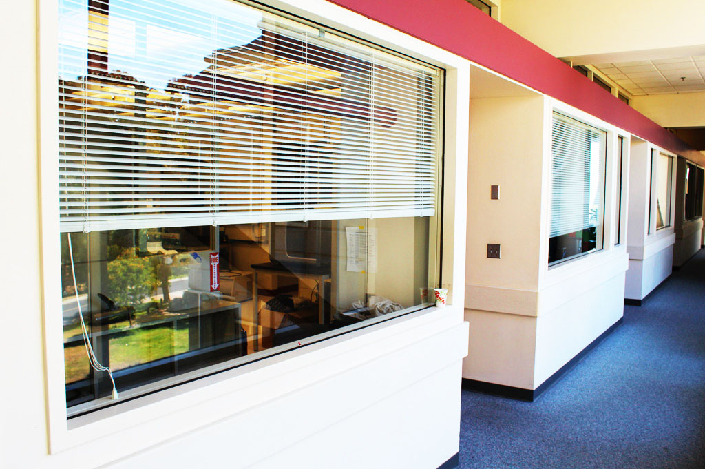 The corridor of research building at JOINN Innovation Park