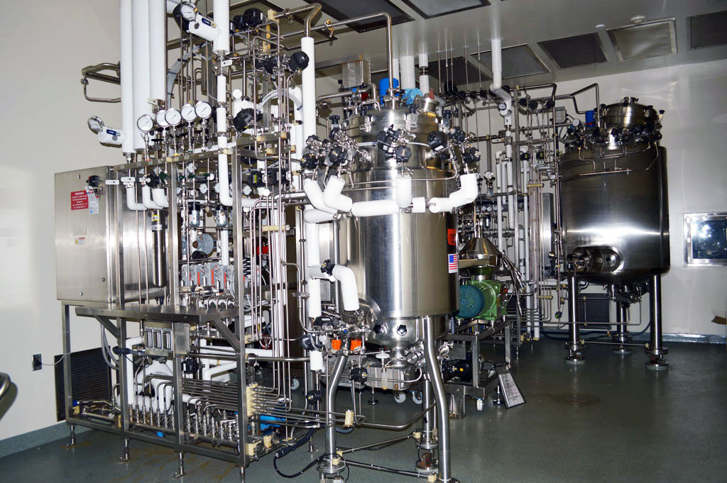 The bioreactors and fermentors in GMP Building of JOINN Innovation Park